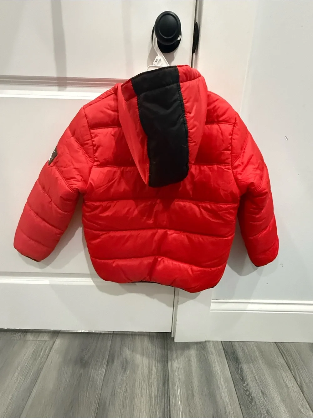Calvin Klein Jeans Bold Red Quilted Puffer Sleeve